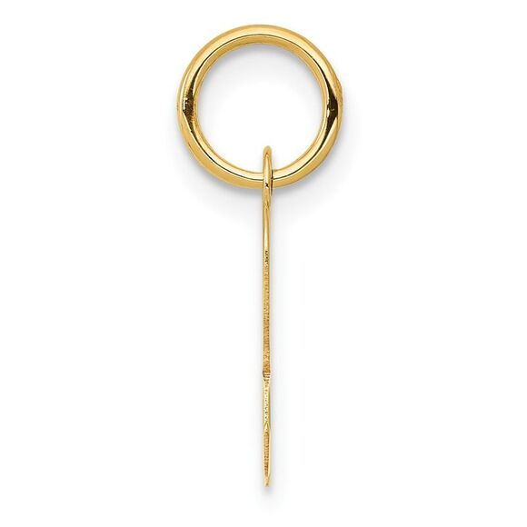 10k Yellow Gold Small Script Initial R Charm - Picture 2 of 4